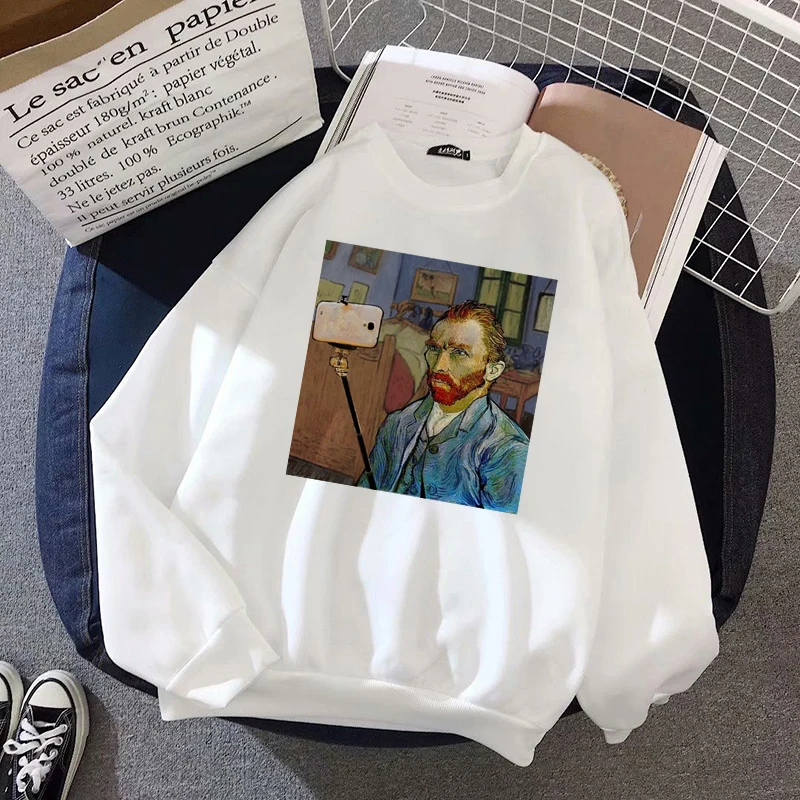 Women Van Gogh Print Long Sleeve Hoodie Hip Hop Sweatshirt Ladies Pullover Casual Harajuku Kpop Hoody Plus Size New Arrival 2020
Women Van Gogh Print Long Sleeve Hoodie Hip Hop Sweatshirt Ladies Pullover Casual Harajuku Kpop Hoody Plus Size New Arrival 2020