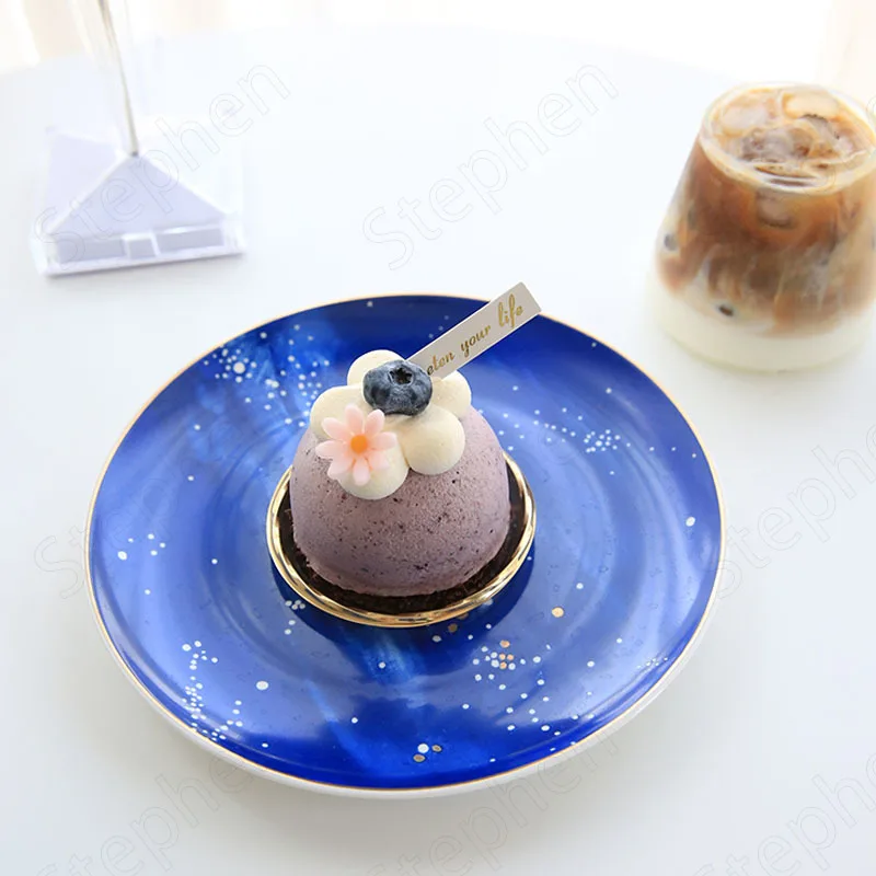 Fantasy Blue Starry Sky Ceramic Plate Nordic Modern Afternoon Tea Cake Dessert Plate Snacks Fruit Dish Creative Juice Glass Cup
Fantasy Blue Starry Sky Ceramic Plate Nordic Modern Afternoon Tea Cake Dessert Plate Snacks Fruit Dish Creative Juice Glass Cup