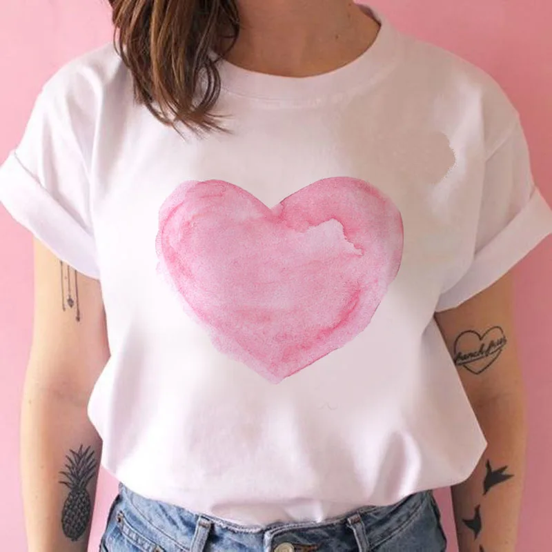 2021 Summer Sweet Heart Funny Printed T-Shirt Women's T-Shirt Fashion Casual White T-Shirt Harajuku Graphic T-Shirt Short Sleeve
2021 Summer Sweet Heart Funny Printed T-Shirt Women's T-Shirt Fashion Casual White T-Shirt Harajuku Graphic T-Shirt Short Sleeve
