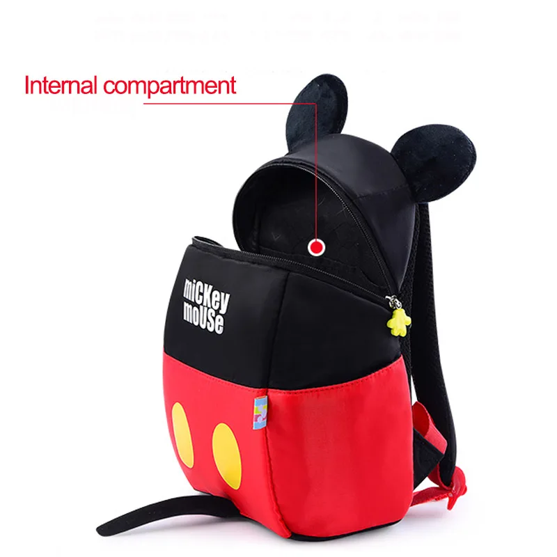 Disney 3D От 1 до 5 лет Детские школьные рюкзаки для детей с Микки Маусом и Минни Маус