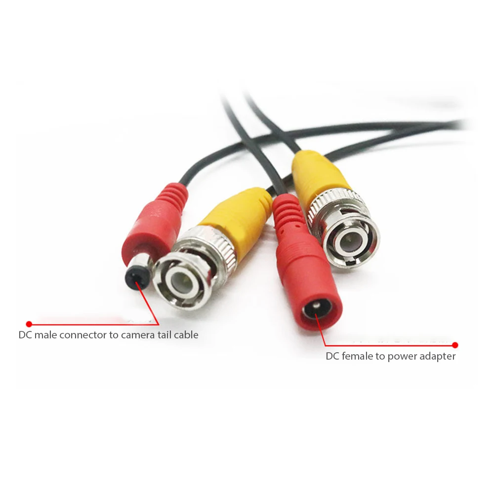 CCTV DVR Camera Recorder System Video Cable DC Power Security Surveillance BNC Cord Data Extension Cable 10m/20m/30m/50m
CCTV DVR Camera Recorder System Video Cable DC Power Security Surveillance BNC Cord Data Extension Cable 10m/20m/30m/50m