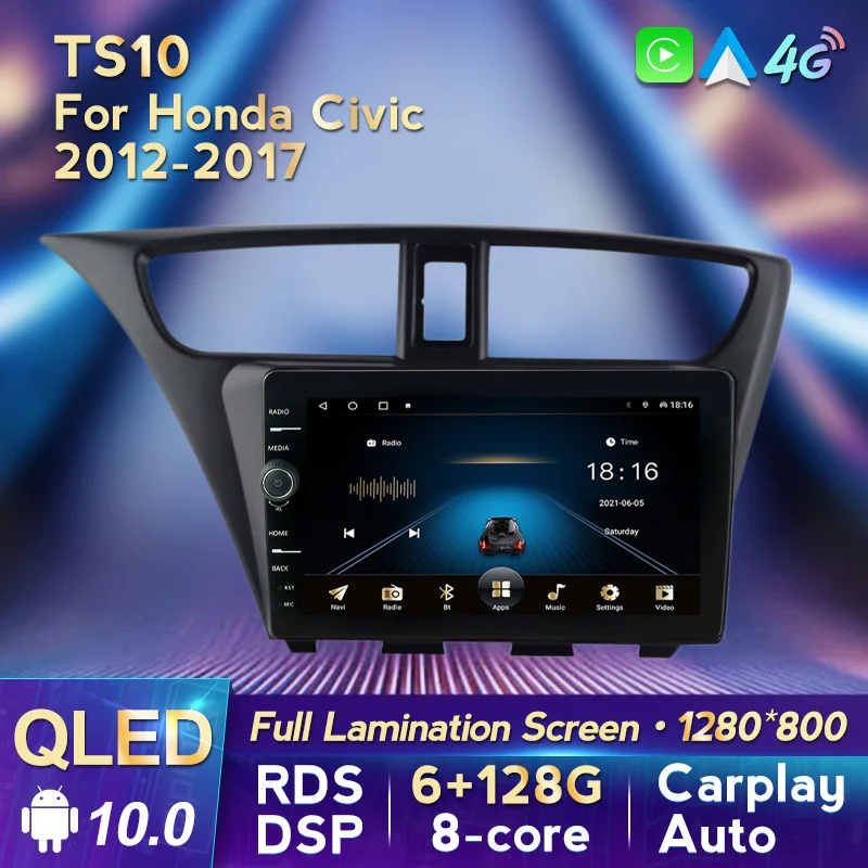 MLOVELIN QLED Screen Android 10 6G 128G DSP RDS For Honda Civic Hatchback 2012-2017 Car Radio Multimedia DVR TPMS
MLOVELIN QLED Screen Android 10 6G 128G DSP RDS For Honda Civic Hatchback 2012-2017 Car Radio Multimedia DVR TPMS
