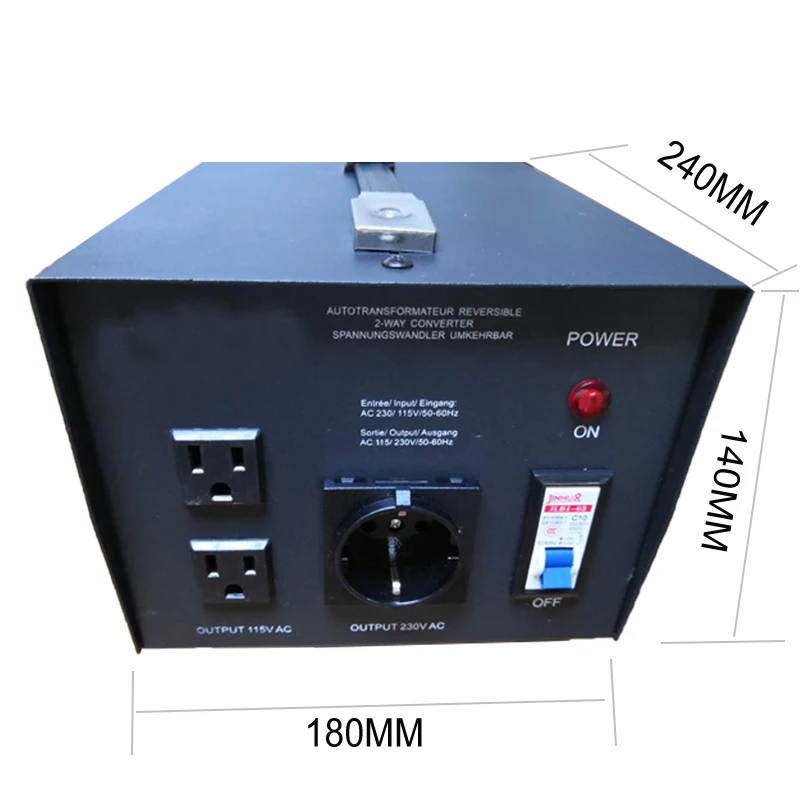 Voltage Transformer Converter 1000W EU Plug Step Up/Down Convert From 110V To 220V And 220V To 110V
Voltage Transformer Converter 1000W EU Plug Step Up/Down Convert From 110V To 220V And 220V To 110V