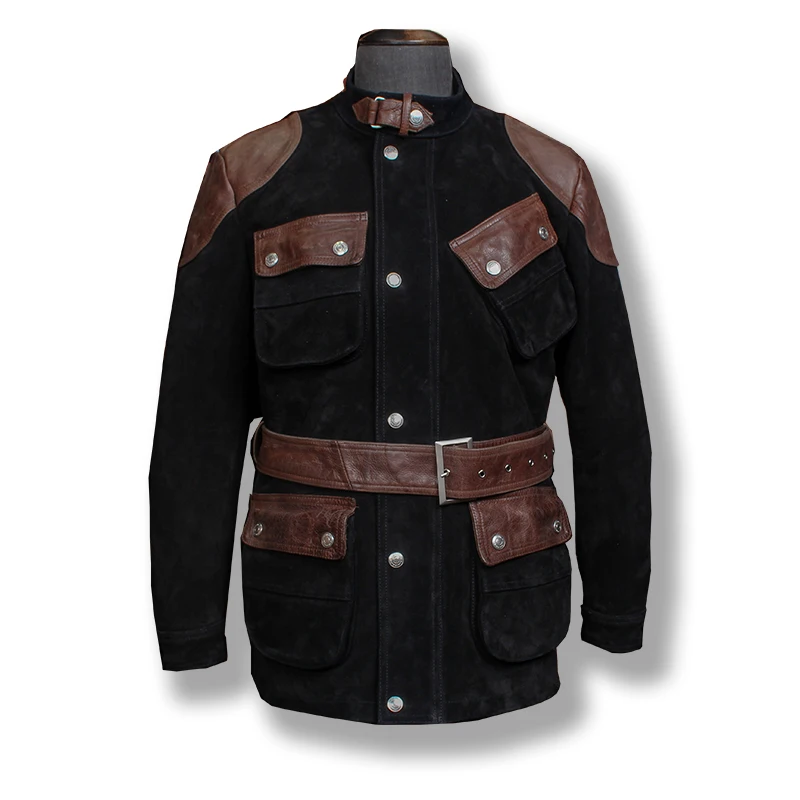 Read Description! M65-X Army Style Hunting Coat Genuine Cow Suede Outerwear Mens Cowhide Leather Hunt Jacket
Read Description! M65-X Army Style Hunting Coat Genuine Cow Suede Outerwear Mens Cowhide Leather Hunt Jacket