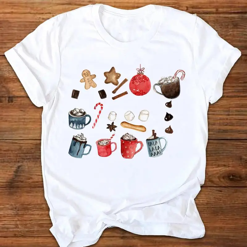Women Watercolor Lovely Trend Graphic Merry Christmas Tees Female New Year Print Tops Winter Season T Shirt Clothing T-shirt
Women Watercolor Lovely Trend Graphic Merry Christmas Tees Female New Year Print Tops Winter Season T Shirt Clothing T-shirt