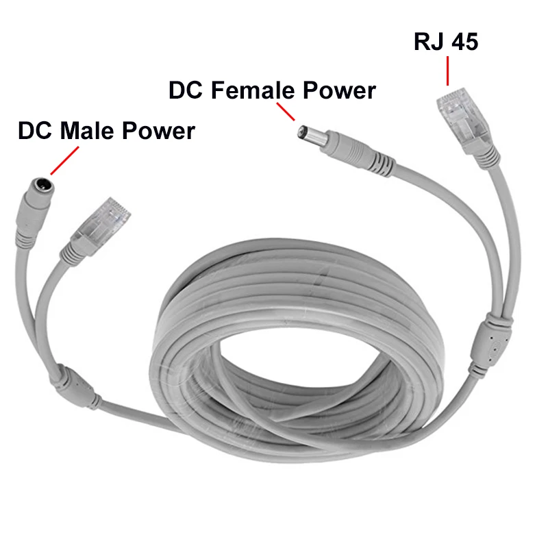 ip camera cable CCTV5-30M Optional Gray CAT5/CAT-5e Ethernet Cable RJ45 and DC Power CCTV Network Lan Cable For IP Camera System
ip camera cable CCTV5-30M Optional Gray CAT5/CAT-5e Ethernet Cable RJ45 and DC Power CCTV Network Lan Cable For IP Camera System