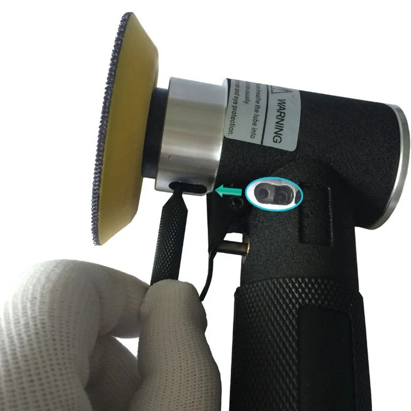 Черный 1/2/3 дюйма Ran Orbital Air Sander Мини пневматический шлифовальный станок для работы