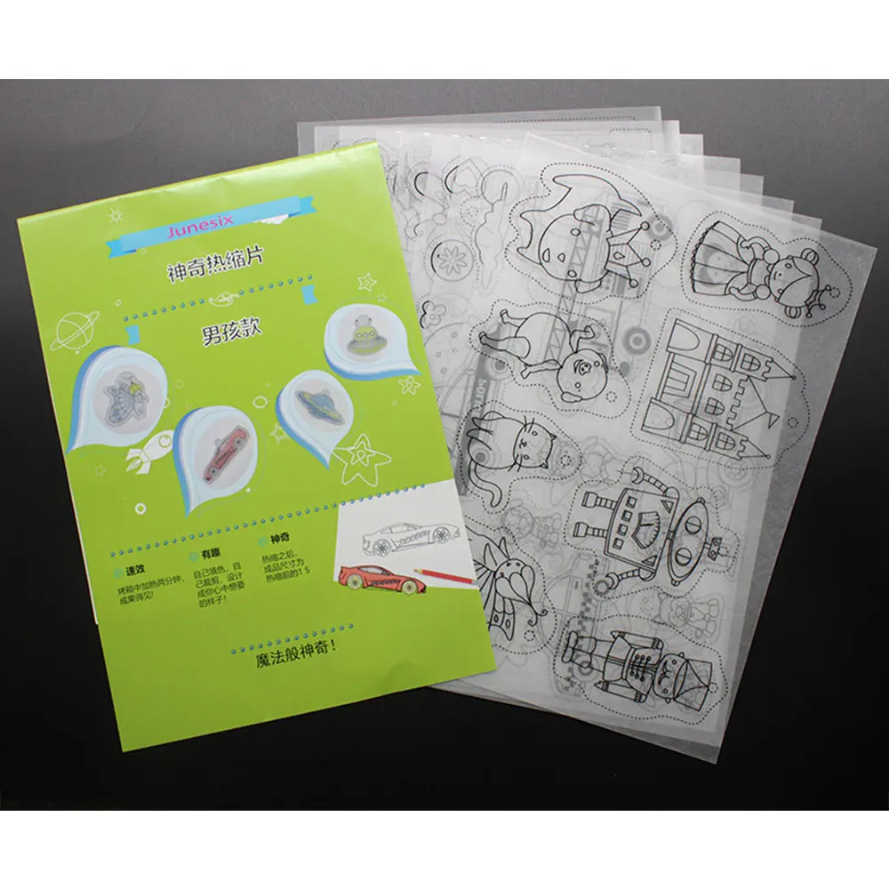Shrinky Art Paper Heat Shrink Sheet Plastic for Boys&girls DIY Scrapbooking Photo Album Decoration Drop Ship
Shrinky Art Paper Heat Shrink Sheet Plastic for Boys&girls DIY Scrapbooking Photo Album Decoration Drop Ship