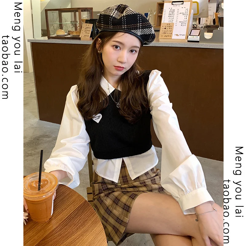 2021 Autumn and Winter New Fake Two Pieces Chiffon Blouses for Women Design Sense Shirt French Chic Vintage Shirt Clothes
2021 Autumn and Winter New Fake Two Pieces Chiffon Blouses for Women Design Sense Shirt French Chic Vintage Shirt Clothes