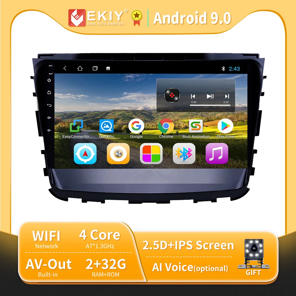 EKIY 10" Android 9.0 Car Radio For SsangYong Rexton 2019 BT Auto Multimedia GPS Stereo Video Player Carplay Head Unit No DVD
EKIY 10" Android 9.0 Car Radio For SsangYong Rexton 2019 BT Auto Multimedia GPS Stereo Video Player Carplay Head Unit No DVD
