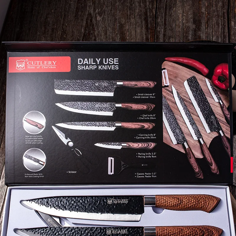 Kitchen Knives Set Forged Kitchen Knife Sets Scissors Ceramic Peeler Chef Slicer Paring Knife Stainless Steel With Gift Case
Kitchen Knives Set Forged Kitchen Knife Sets Scissors Ceramic Peeler Chef Slicer Paring Knife Stainless Steel With Gift Case
