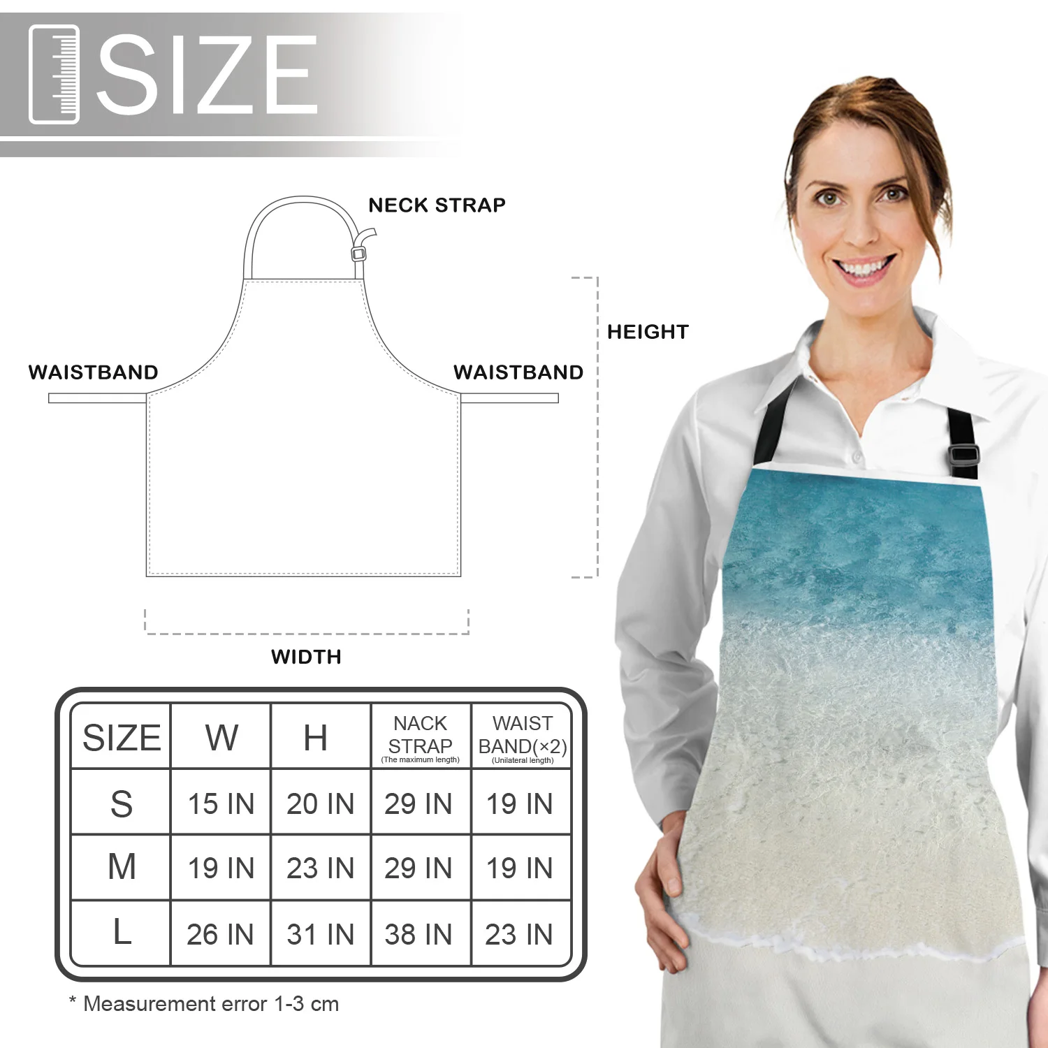 Sunshine Beach Wave Printed Kitchen Aprons Durable Comfortable Cleaning Tool Female Couples Housewife Cooking Baking Bib
Sunshine Beach Wave Printed Kitchen Aprons Durable Comfortable Cleaning Tool Female Couples Housewife Cooking Baking Bib