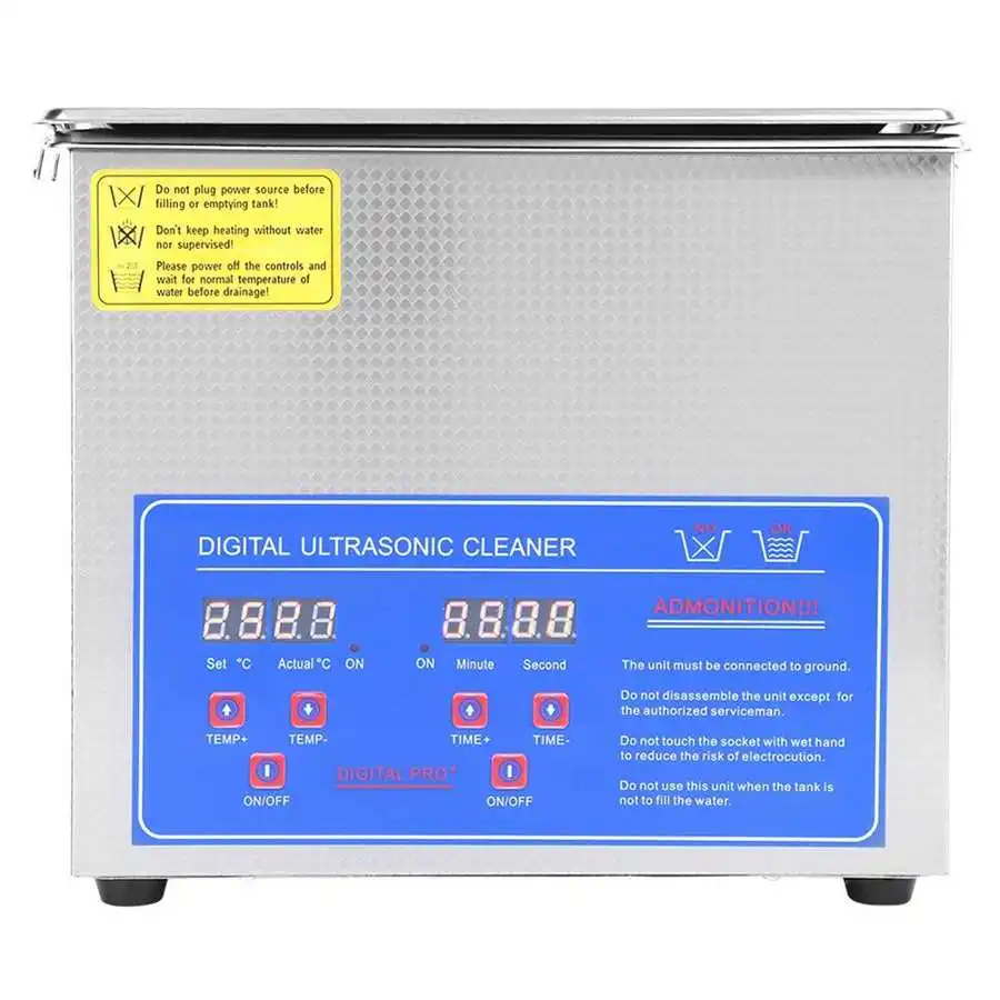 Digital Ultra Sonic Cleaner Bath Timer Stainless Tank Cleaning 2L/3L/6L Ultrasonic EU Plug 220V Microprocessor-controlled Device
Digital Ultra Sonic Cleaner Bath Timer Stainless Tank Cleaning 2L/3L/6L Ultrasonic EU Plug 220V Microprocessor-controlled Device