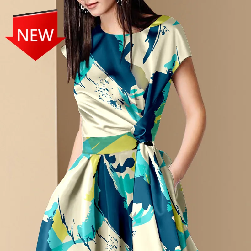 Multicolor Floral Print Vintage Elegant Knee Lenght Casual Dresses 2021 Summer Runway French Short Sleeve Women's O Neck Slim
Multicolor Floral Print Vintage Elegant Knee Lenght Casual Dresses 2021 Summer Runway French Short Sleeve Women's O Neck Slim