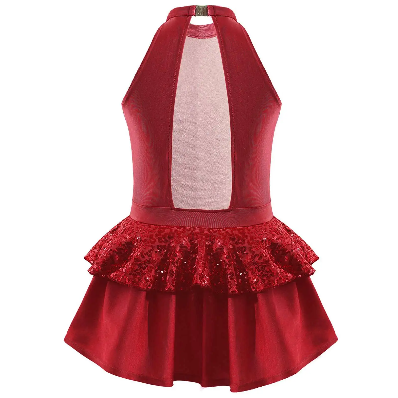 Балетное платье-пачка для девочек блестящее современное трико с блестками и