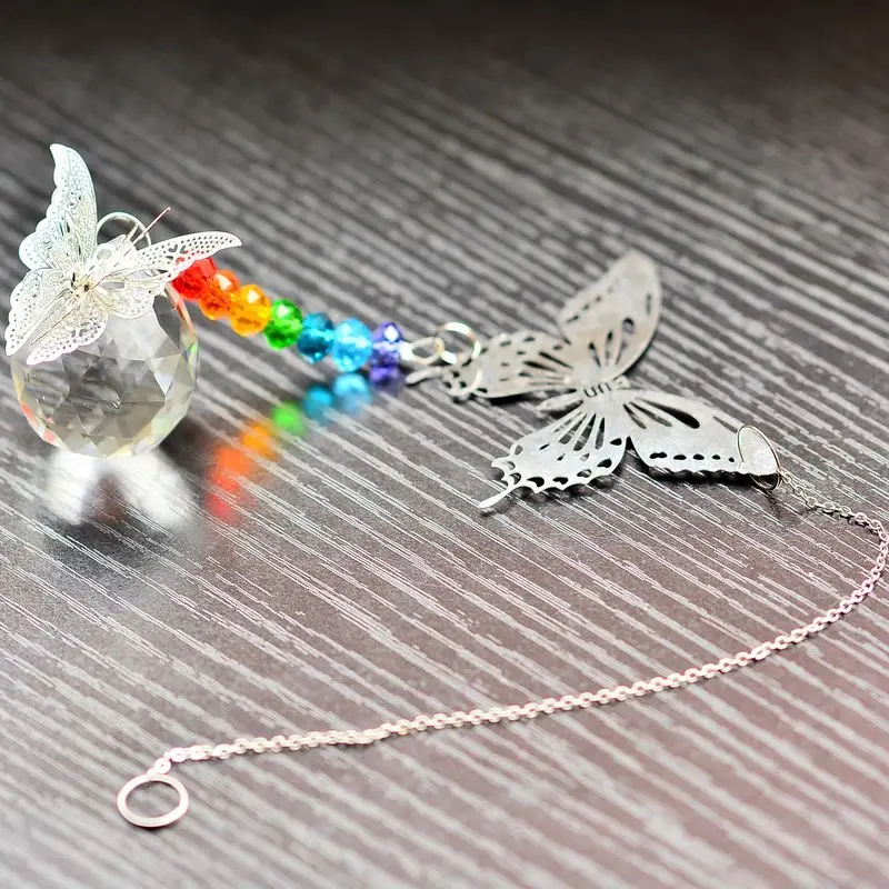 KAINAI Double Butterfly Sun Catcher Hanging Crystal Ornament Original Design Rainbow Collection Home Decoration Gifts Fengshui
KAINAI Double Butterfly Sun Catcher Hanging Crystal Ornament Original Design Rainbow Collection Home Decoration Gifts Fengshui