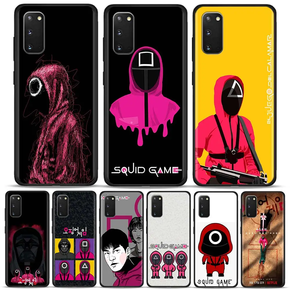 For Samsung Galaxy S20 S21 FE S10 S9 S8 Plus squid game Logo Phone Case for Galaxy S21 Ultra 5G S10 Lite S10E S7 Edge Soft Cover
For Samsung Galaxy S20 S21 FE S10 S9 S8 Plus squid game Logo Phone Case for Galaxy S21 Ultra 5G S10 Lite S10E S7 Edge Soft Cover