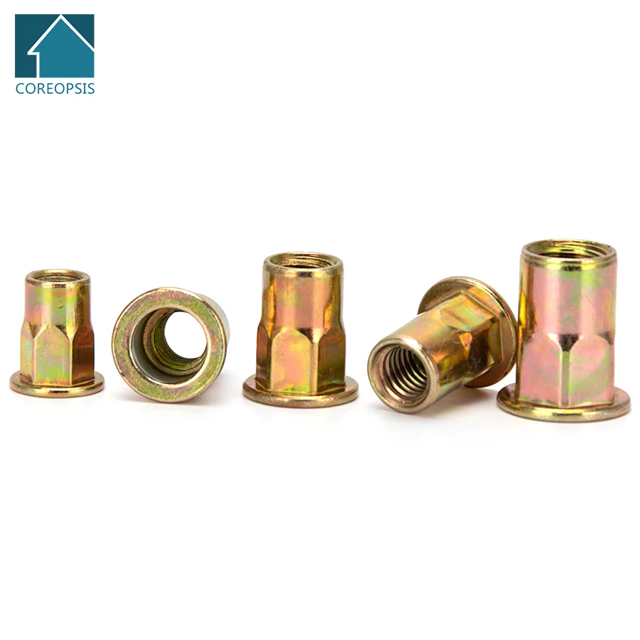Zinc Rivet Nuts M3 M4 M5 M6 M8 M10 M12 Flat Head Knurled Screw Multi Sizes Zinc-Alloy Rivet-Nuts Kit 3pcs-20pcs/pack S46
Zinc Rivet Nuts M3 M4 M5 M6 M8 M10 M12 Flat Head Knurled Screw Multi Sizes Zinc-Alloy Rivet-Nuts Kit 3pcs-20pcs/pack S46