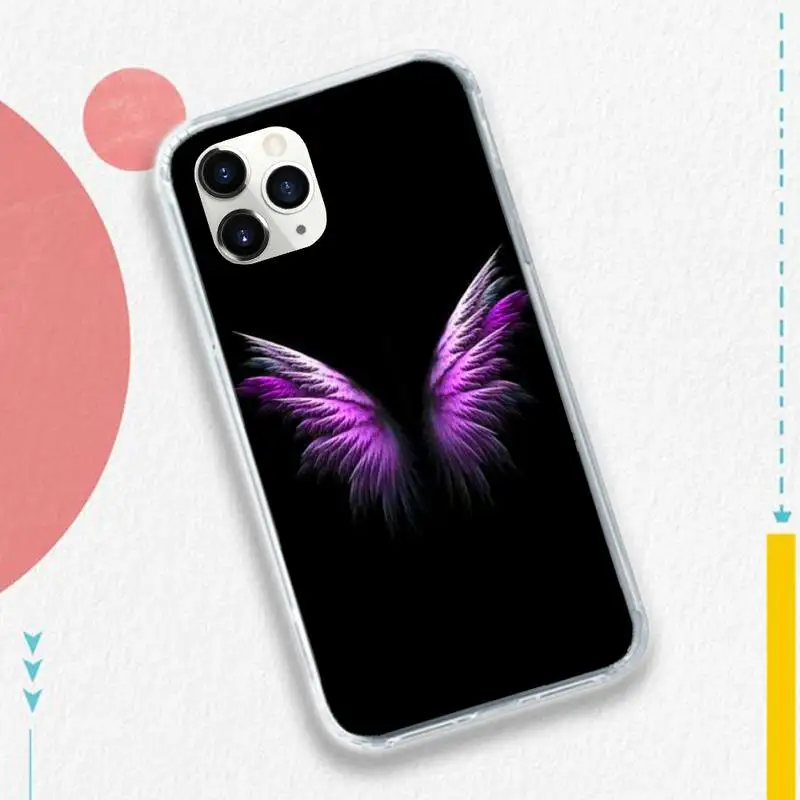 Angel colourful wings feather black Phone Case for iPhone 11 12 pro XS MAX 8 7 6 6S Plus X 5S SE 2020 XR
Angel colourful wings feather black Phone Case for iPhone 11 12 pro XS MAX 8 7 6 6S Plus X 5S SE 2020 XR