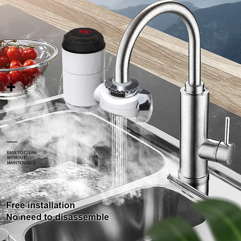Electric Heating Faucet Instant Heating Water Faucet Electric Hot Water Heater Faucet with LCD Temperature Display
Electric Heating Faucet Instant Heating Water Faucet Electric Hot Water Heater Faucet with LCD Temperature Display