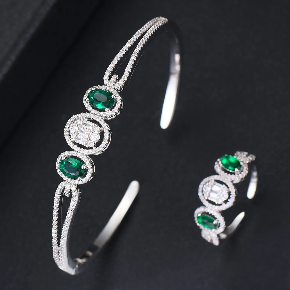 LARRAURI Korea Trendy Arabia Bangle Ring Set Jewelry Set For Women Wedding Cubic Zircon Crystal CZ aretes de mujer modernos 2019
LARRAURI Korea Trendy Arabia Bangle Ring Set Jewelry Set For Women Wedding Cubic Zircon Crystal CZ aretes de mujer modernos 2019