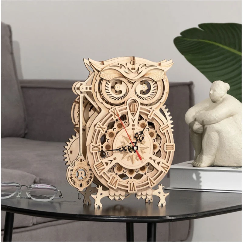 New 161PCS Robotime Rokr Creative DIY 3D Owl Clock Wooden Model Building Block Kits Assembly Toys Gifts for Children Adult Suit
New 161PCS Robotime Rokr Creative DIY 3D Owl Clock Wooden Model Building Block Kits Assembly Toys Gifts for Children Adult Suit