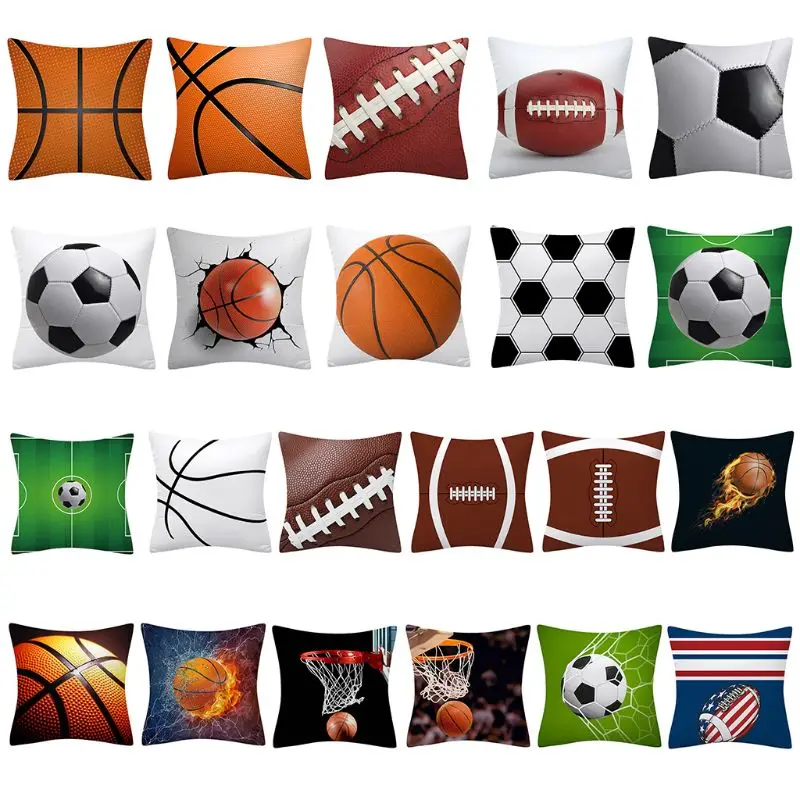 Sports Rugby Football Basketball Throw Pillow Case 3D Digital Printing Peach Velvet Decorative Square Cushion Cover
Sports Rugby Football Basketball Throw Pillow Case 3D Digital Printing Peach Velvet Decorative Square Cushion Cover