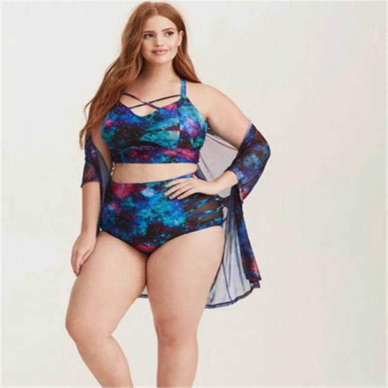 2020 New European and American Women's plus Size Fat Swimsuit Starry Sky Printed Multi-Belt Soft Bag Split Bikini
2020 New European and American Women's plus Size Fat Swimsuit Starry Sky Printed Multi-Belt Soft Bag Split Bikini