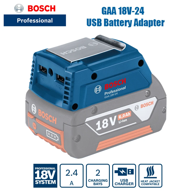 Блок питания Bosch GAA 18V-24 Bosch, блок питания, адаптер, USB-конвертер
