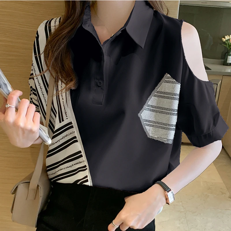 Off Shoulder Silk Shirts Women Satin Shirt for Short Sleeve White Shirt Office Lady Satin Blouse Tops Plus Size Basic Blouses 
Off Shoulder Silk Shirts Women Satin Shirt for Short Sleeve White Shirt Office Lady Satin Blouse Tops Plus Size Basic Blouses