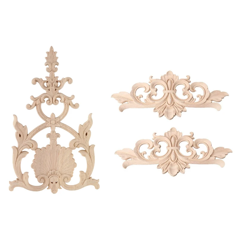 3 Pcs Vintage Wood Carved Decal Corner Onlay Applique Frame Furniture Craft Decor, 1 Pcs 23.5 X 15cm & 2 Pcs 22 X 10cm
3 Pcs Vintage Wood Carved Decal Corner Onlay Applique Frame Furniture Craft Decor, 1 Pcs 23.5 X 15cm & 2 Pcs 22 X 10cm