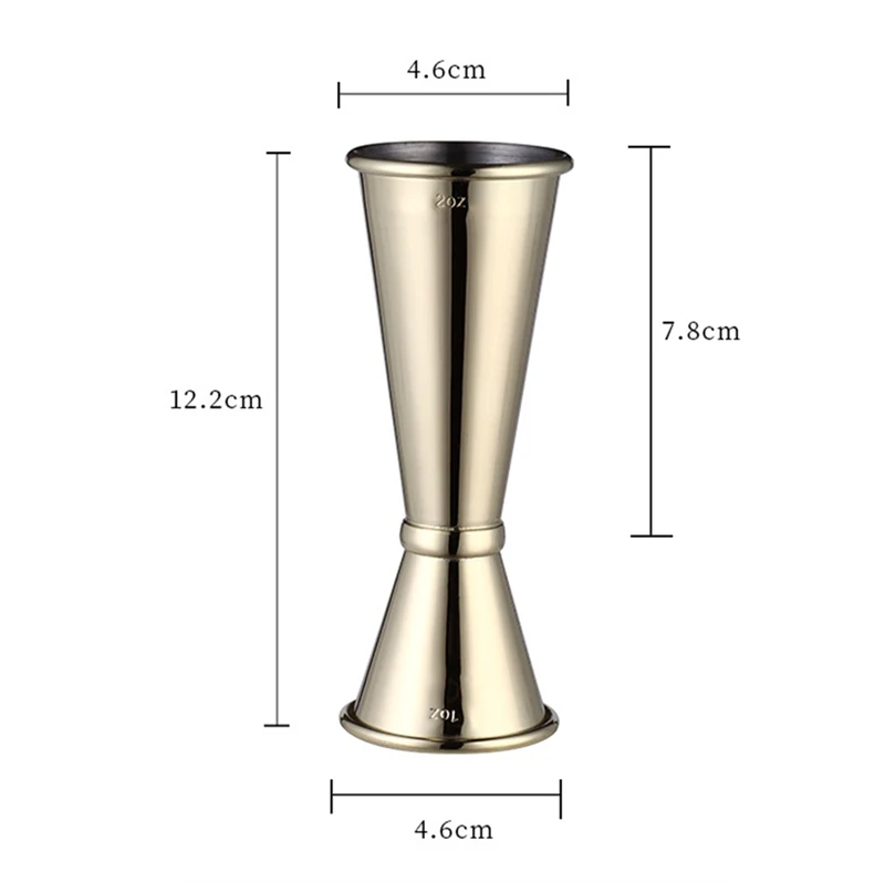 2Pcs Cocktail Bar Jigger Japanese Design Jigger Double Spirit Measuring Cup for Home Bar Party Bar Accessories
2Pcs Cocktail Bar Jigger Japanese Design Jigger Double Spirit Measuring Cup for Home Bar Party Bar Accessories