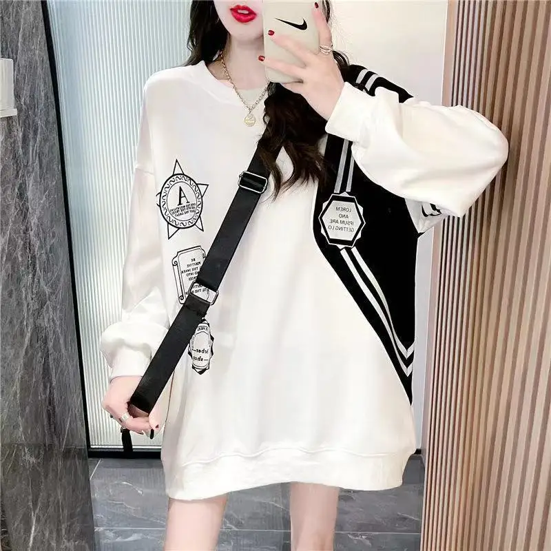 Hoodie women in the autumn of 2021, the new INS Korean preppy style loose design color print tops
Hoodie women in the autumn of 2021, the new INS Korean preppy style loose design color print tops