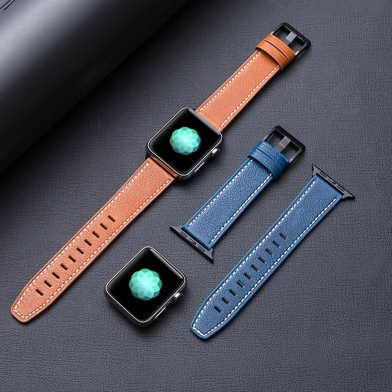 Band for apple watch strap 44mm 42mm 40mm 38mm Genuine Leather watchband belt bracelet correa iwatch band 6 se 5 4 3 accessories
Band for apple watch strap 44mm 42mm 40mm 38mm Genuine Leather watchband belt bracelet correa iwatch band 6 se 5 4 3 accessories