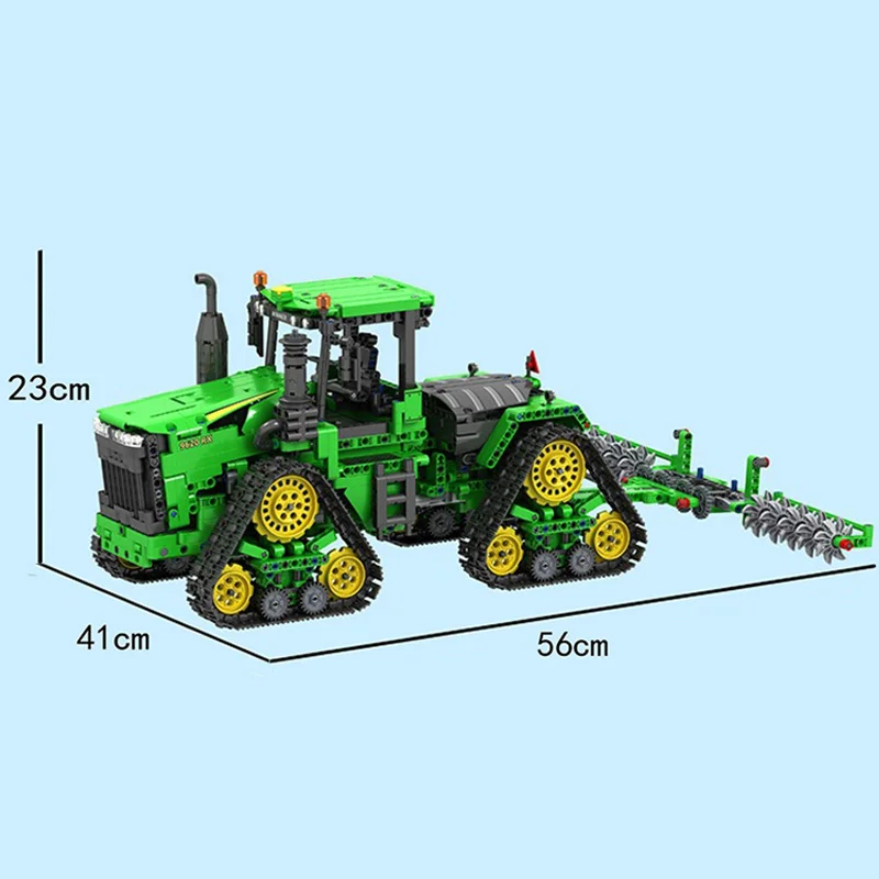 New MOC High-Tech Remote Control Green Farm Track Tractors Vehicle Building Blocks Bricks Educational Toys DIY Birthday Gifts
New MOC High-Tech Remote Control Green Farm Track Tractors Vehicle Building Blocks Bricks Educational Toys DIY Birthday Gifts