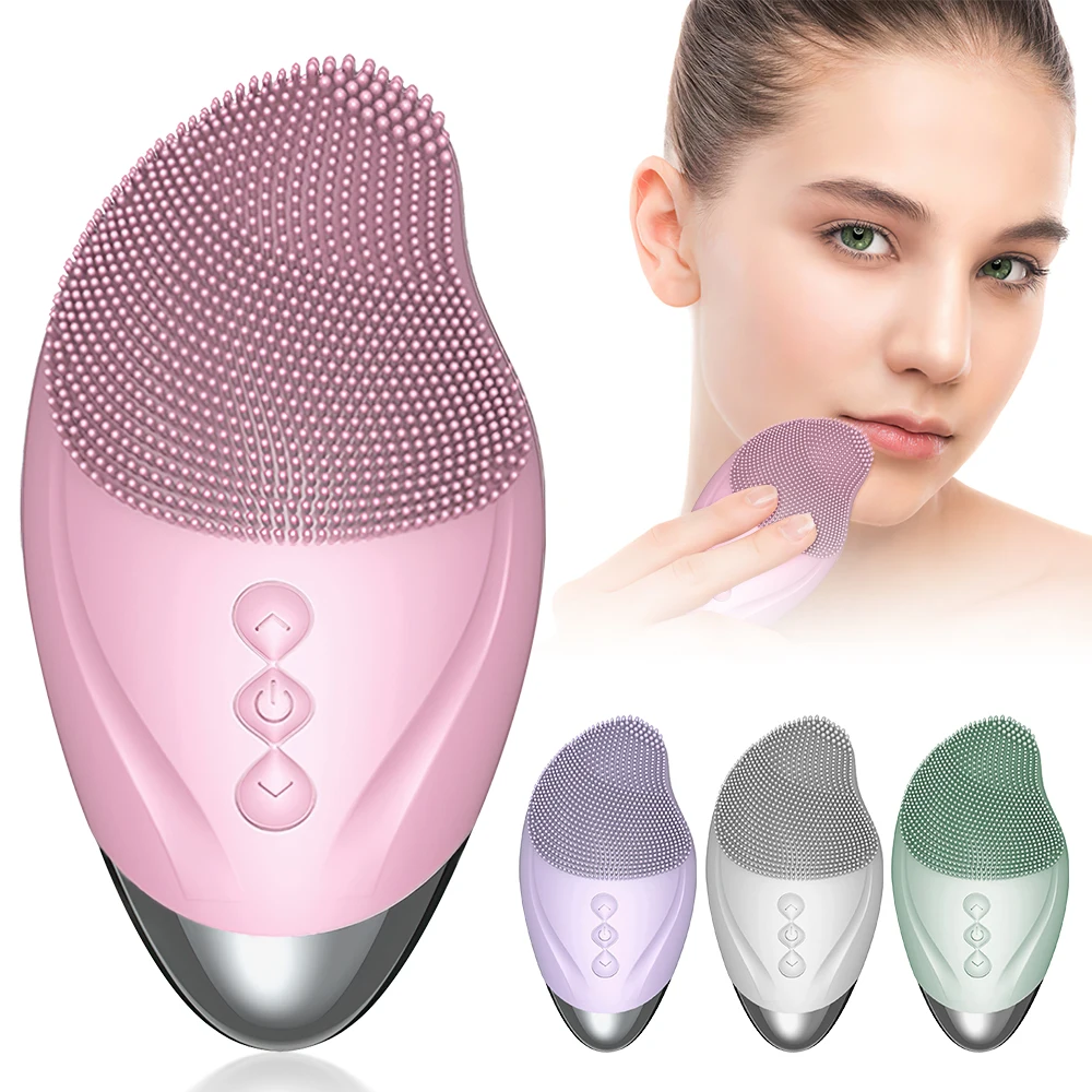 Facial Cleansing Brush Silicone Electric Face Cleaner Facial Pore Cleansing Instrument Skin Care Heated Device USB Charging
Facial Cleansing Brush Silicone Electric Face Cleaner Facial Pore Cleansing Instrument Skin Care Heated Device USB Charging