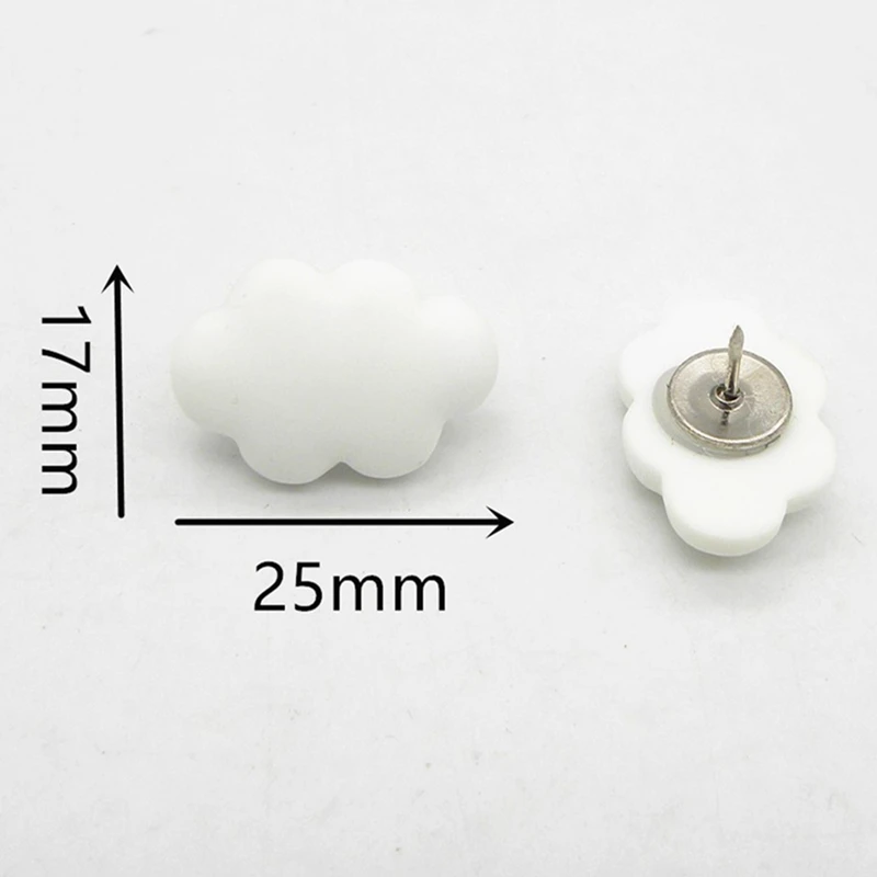 30Pcs Cloud Resin Pushpin Cute Pattern Office Board Nail Cartoon Cream Color Demo Version Nail
30Pcs Cloud Resin Pushpin Cute Pattern Office Board Nail Cartoon Cream Color Demo Version Nail