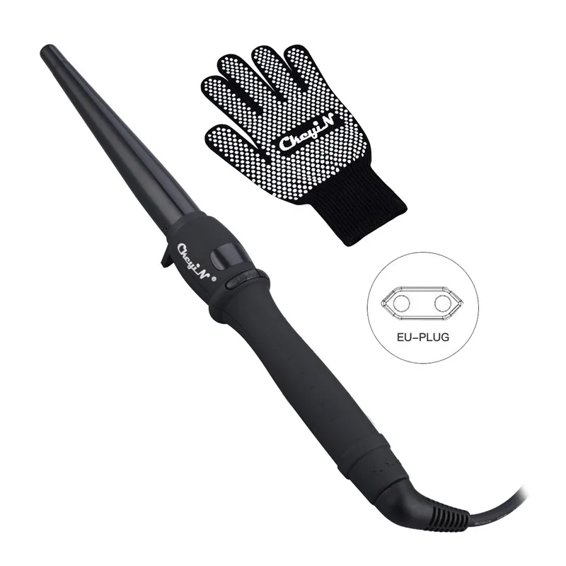 CkeyiN Hair Curler Professional Tourmaline Ceramic 9-19mm/19-25mm/25-32mm Curling Iron Cone Curls Wavy Hair Curling Wand Styler
CkeyiN Hair Curler Professional Tourmaline Ceramic 9-19mm/19-25mm/25-32mm Curling Iron Cone Curls Wavy Hair Curling Wand Styler