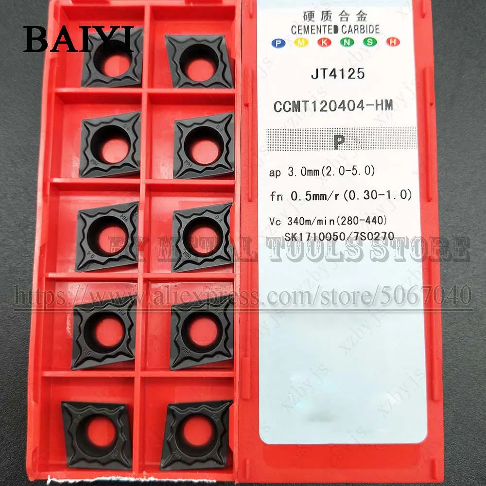 10pcs CCMT120404-HM JT4125 JXTC cutting blade CCMT120401 CNC metal working turning tools carbide inserts for stainless steel
10pcs CCMT120404-HM JT4125 JXTC cutting blade CCMT120401 CNC metal working turning tools carbide inserts for stainless steel