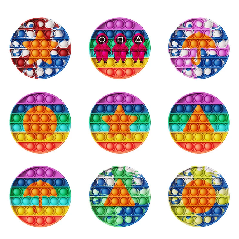 Pop It Fidget Stress Rainbow Push Bubble Antistress Adults Children Sensory Toys Relieve Autism Squid Game Pattern Free Shipping
Pop It Fidget Stress Rainbow Push Bubble Antistress Adults Children Sensory Toys Relieve Autism Squid Game Pattern Free Shipping