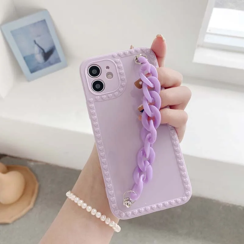 Luxury Silicone Chain Phone Case For iPhone 12 11 Pro Max 7 8 Plus X XR XS Max SE2020 Candy Color Soft Tpu Back Cover Shell
Luxury Silicone Chain Phone Case For iPhone 12 11 Pro Max 7 8 Plus X XR XS Max SE2020 Candy Color Soft Tpu Back Cover Shell