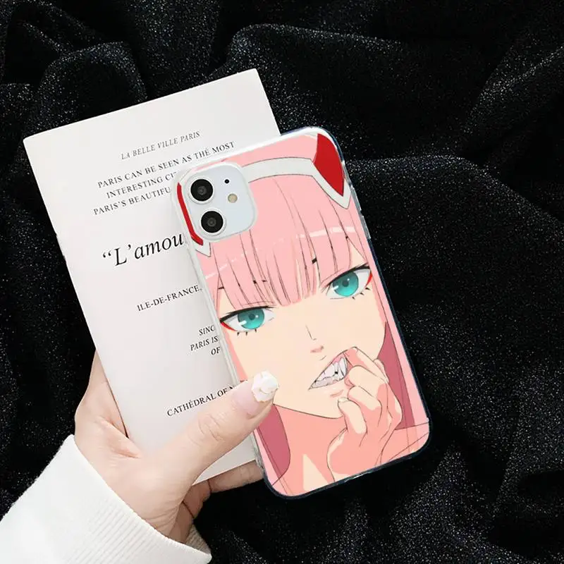 Zero Two Darling in the FranXX Anime Phone Case Transparent iPhone 6 7 8 11 12 s mini pro X XS XR MAX Plus cover funda shell
Zero Two Darling in the FranXX Anime Phone Case Transparent iPhone 6 7 8 11 12 s mini pro X XS XR MAX Plus cover funda shell