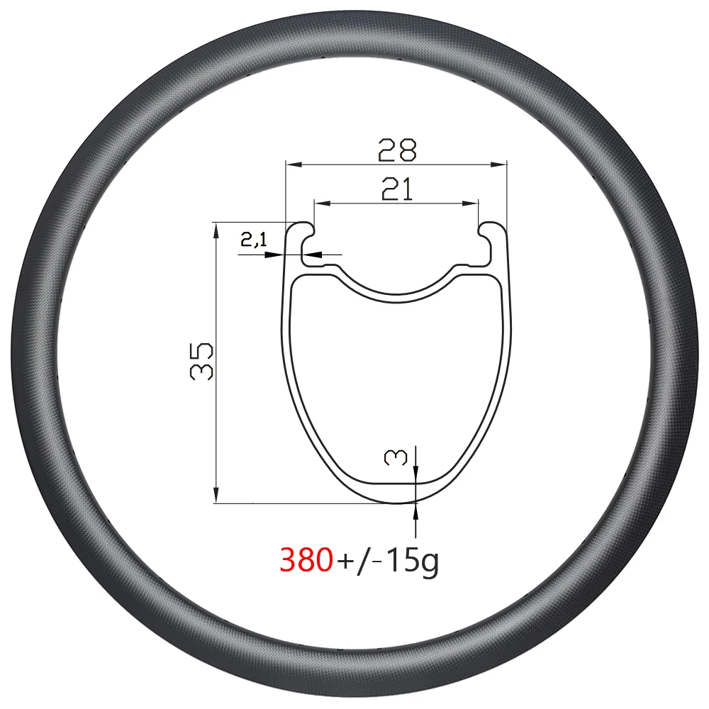 Ultralight 380g 35mm clincher tubeless disc all road gravel carbon rim 700C 28mm wide 21 innerUD 3K 12K 18H 20H 21H 24H 28H 32H
Ultralight 380g 35mm clincher tubeless disc all road gravel carbon rim 700C 28mm wide 21 innerUD 3K 12K 18H 20H 21H 24H 28H 32H