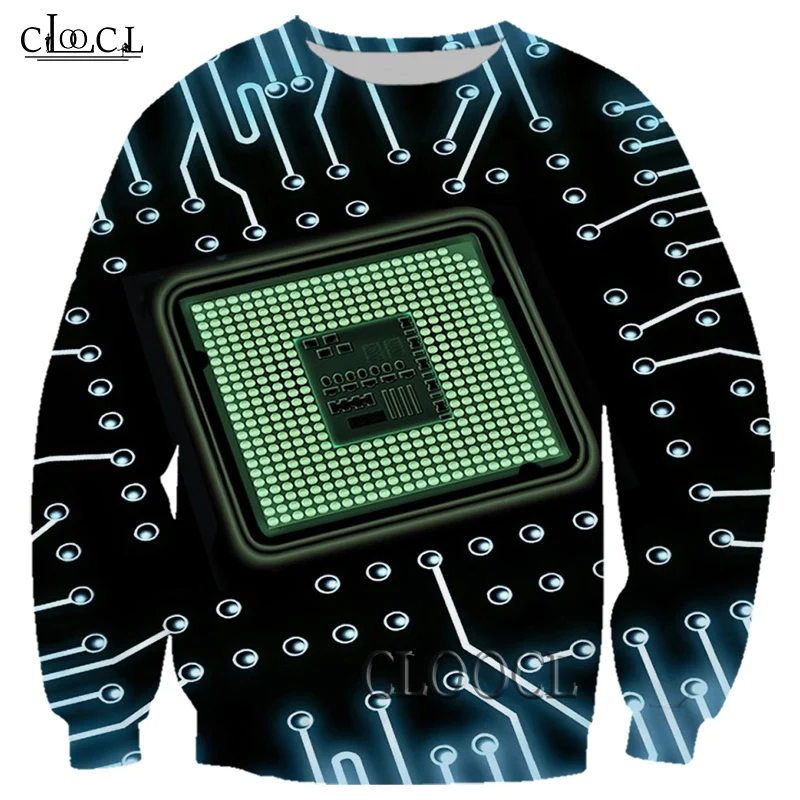 HX Electronic Chip 3D Print Men Women Sweatshirts Fashion Hip Hop Streetwear Unisex Casual Harajuku All-match Tops Drop Shipping
HX Electronic Chip 3D Print Men Women Sweatshirts Fashion Hip Hop Streetwear Unisex Casual Harajuku All-match Tops Drop Shipping