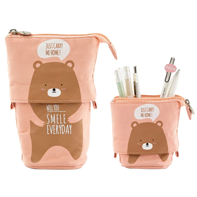 Pencil Case Cute Cartoon Canvas Bag Fold Standing Holder Stationery Organizer for Boys and Girls
Pencil Case Cute Cartoon Canvas Bag Fold Standing Holder Stationery Organizer for Boys and Girls