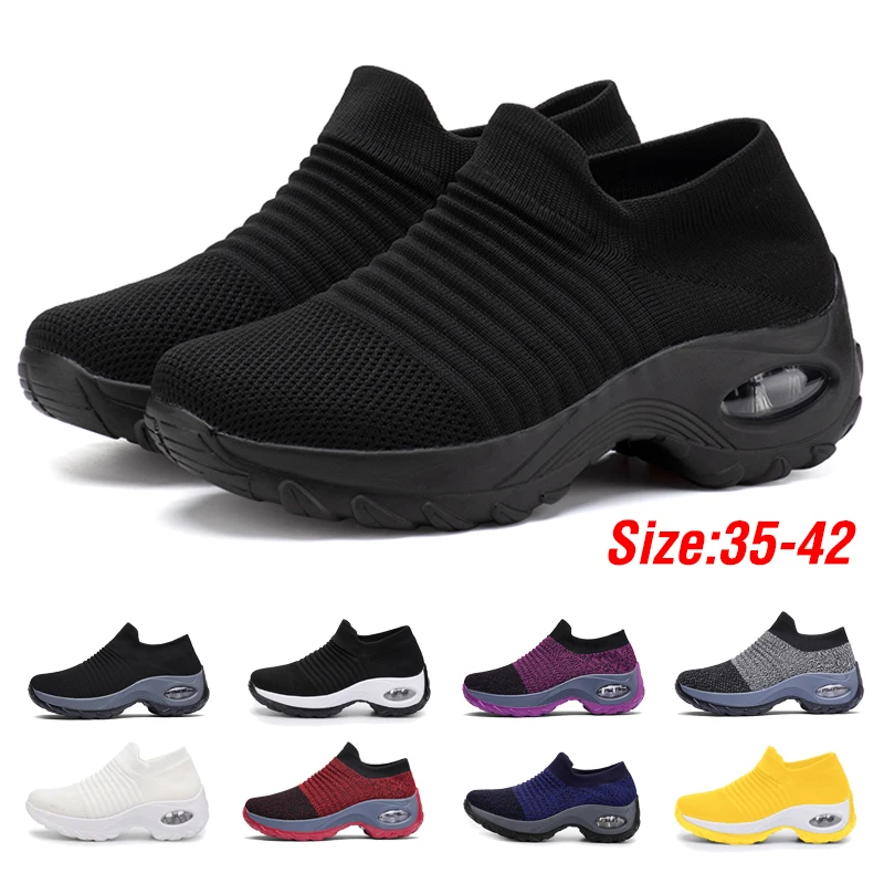 NEW2022 Women Tennis Shoes Breathable 5CM Height Increase Sports Sneakers Air Cushion Female Walking Sock Shoes Thick Bottom
NEW2022 Women Tennis Shoes Breathable 5CM Height Increase Sports Sneakers Air Cushion Female Walking Sock Shoes Thick Bottom