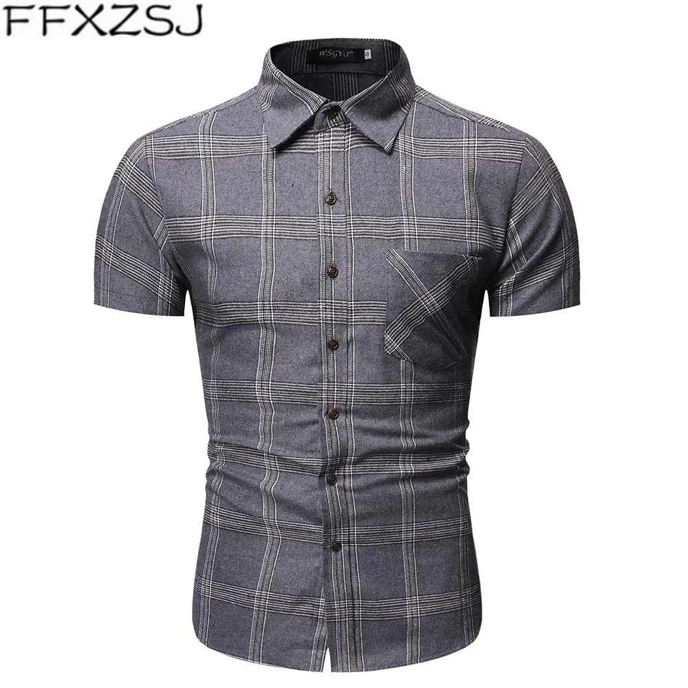 FFXZSJ Brand 2020 Men's new summer business short sleeve print casual fashion personality check shirt European size XXL
FFXZSJ Brand 2020 Men's new summer business short sleeve print casual fashion personality check shirt European size XXL