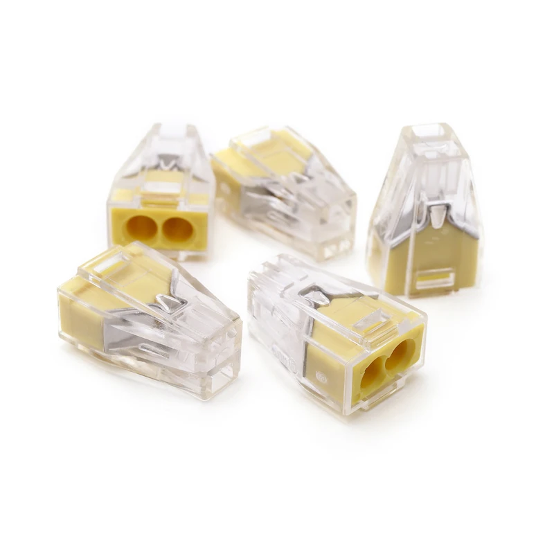 100PCS 773-102 PCT-102 Electrical crimp connectors 2 wire conductor Building wiring terminal block 400V 18-12AWG yellow
100PCS 773-102 PCT-102 Electrical crimp connectors 2 wire conductor Building wiring terminal block 400V 18-12AWG yellow