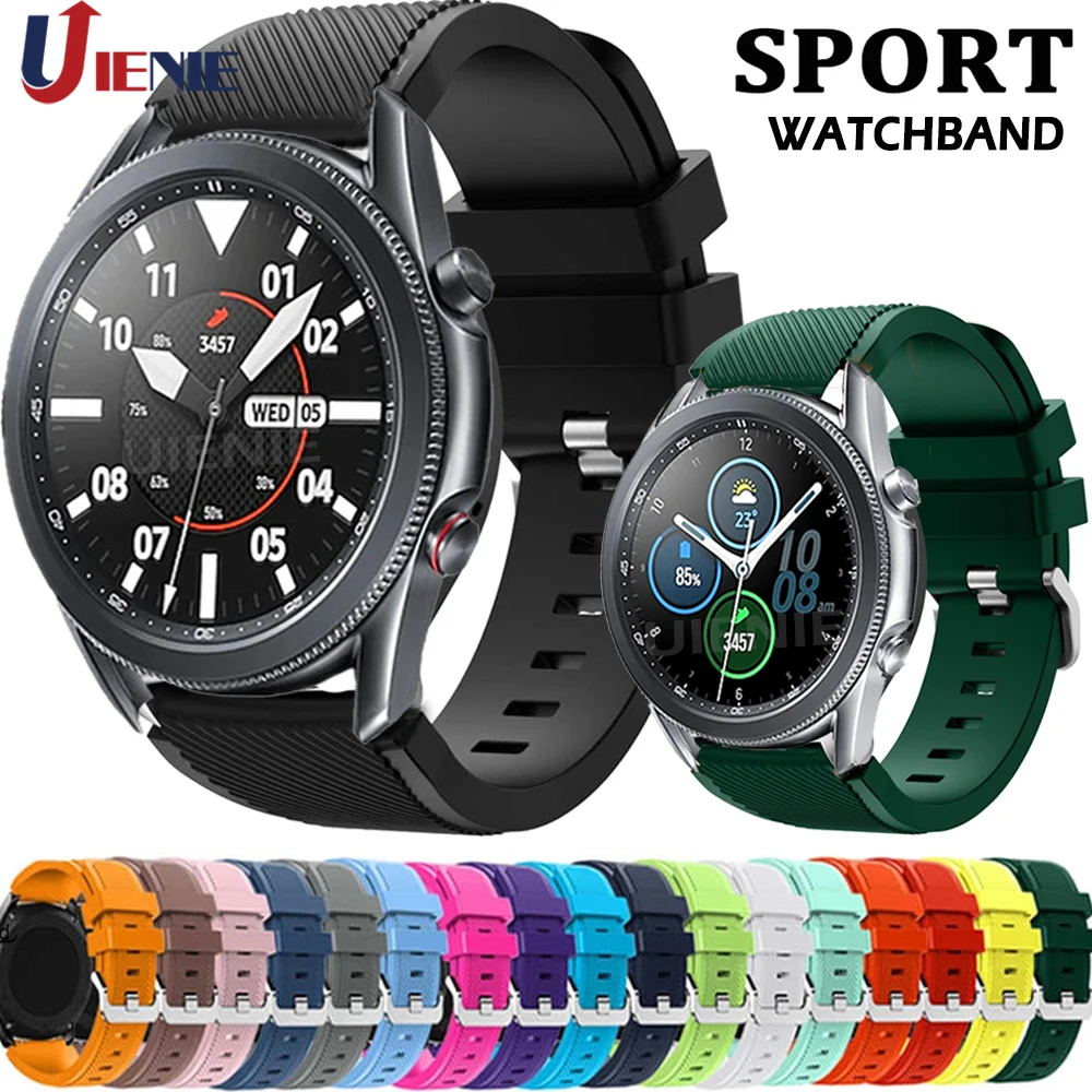 Ремешок силиконовый спортивный для Samsung Galaxy Watch 3 45 мм 46 мм, браслет для часов Gear 3 Classic, 22 мм
Ремешок силиконовый спортивный для Samsung Galaxy Watch 3 45 мм 46 мм, браслет для часов Gear 3 Classic, 22 мм