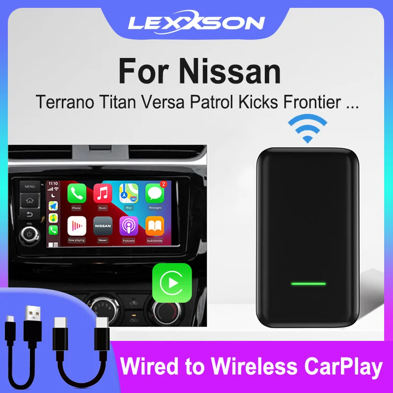 Адаптер LEXXSON проводной/беспроводной для Nissan Terrano, Titan, Versa, патруль, Армада, Kicks, Leaf Frontier, карты голосового управления
Адаптер LEXXSON проводной/беспроводной для Nissan Terrano, Titan, Versa, патруль, Армада, Kicks, Leaf Frontier, карты голосового управления